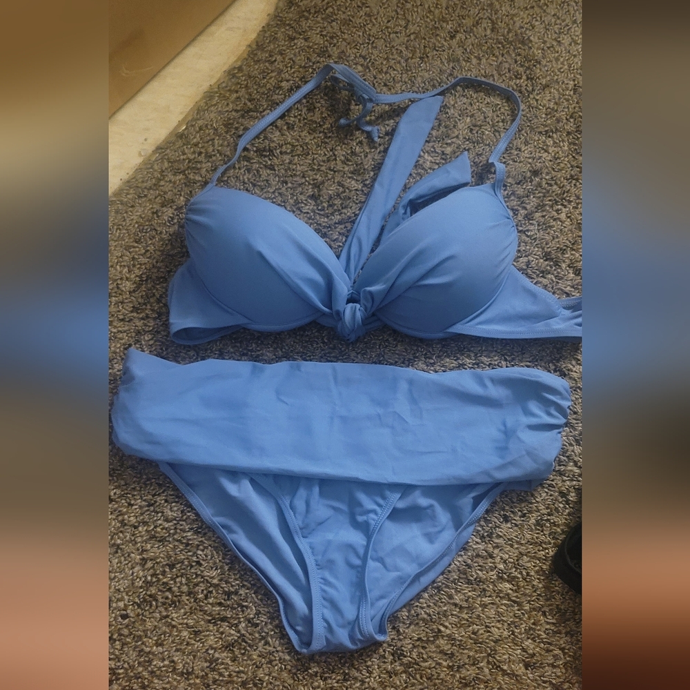 Blue Women's Bikini Set